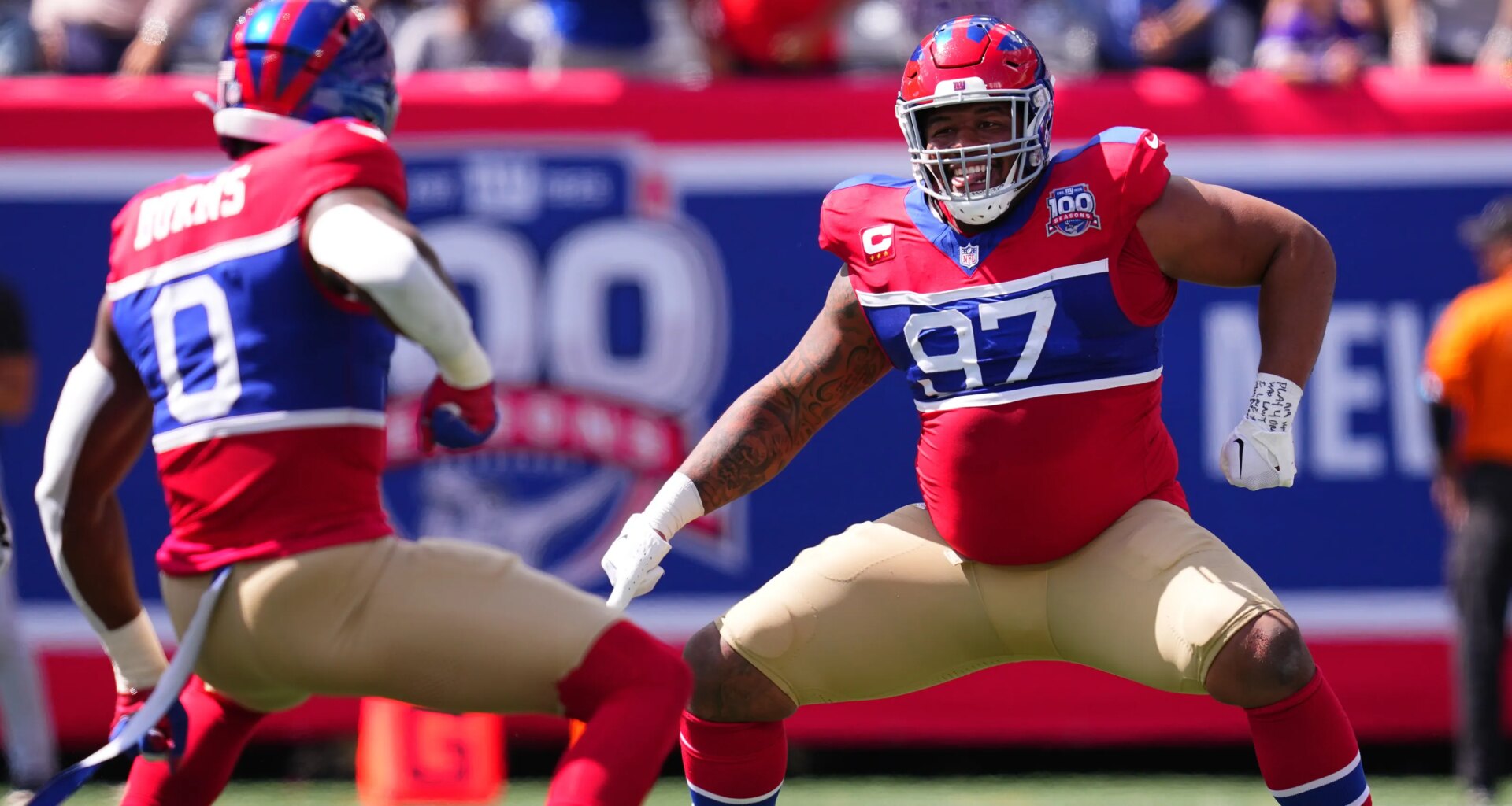 Trinity Rodman channels Giants' Dexter Lawrence after USWNT goal