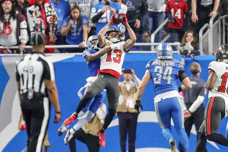 Tampa Bay Buccaneers wide receiver Mike Evans makes a catch for a touchdown.Junfu Han / USA TODAY NETWORK