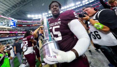 Aggie OG Ar'maj Reed-Adams officially declares for the 2026 NFL Draft