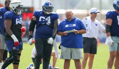 New York Giants' John Harbaugh not expected to retain Carmen Bricillo