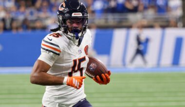 Is Bears WR playing vs. Lions?