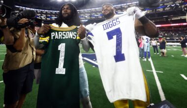 Micah Parsons reacts to Packers signing ex-teammate Trevon Diggs