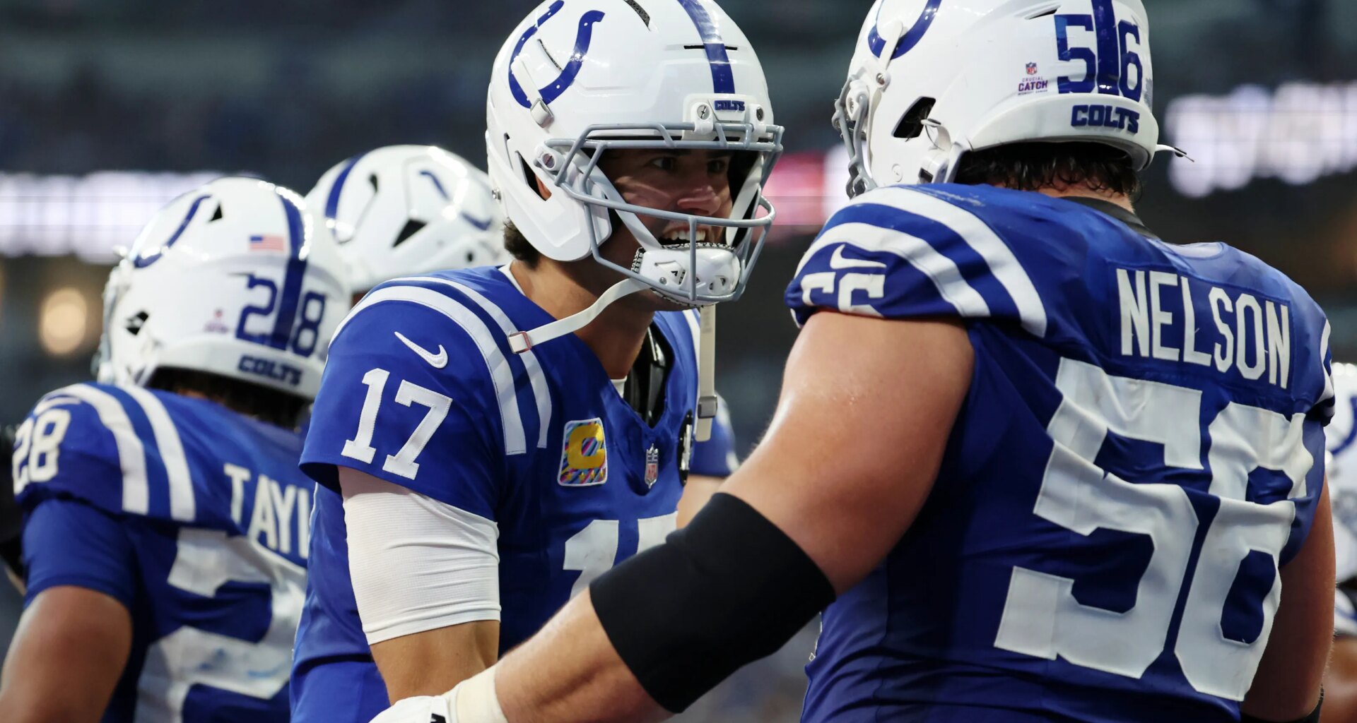 How did Indianapolis Colts' offensive unit compare to rest of the NFL?
