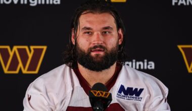 Washington Commanders' Sam Cosmi announces birth of second child