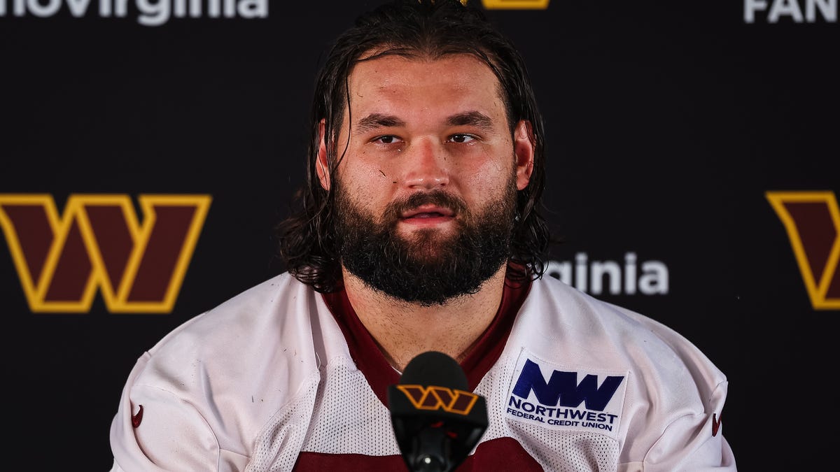 Washington Commanders' Sam Cosmi announces birth of second child