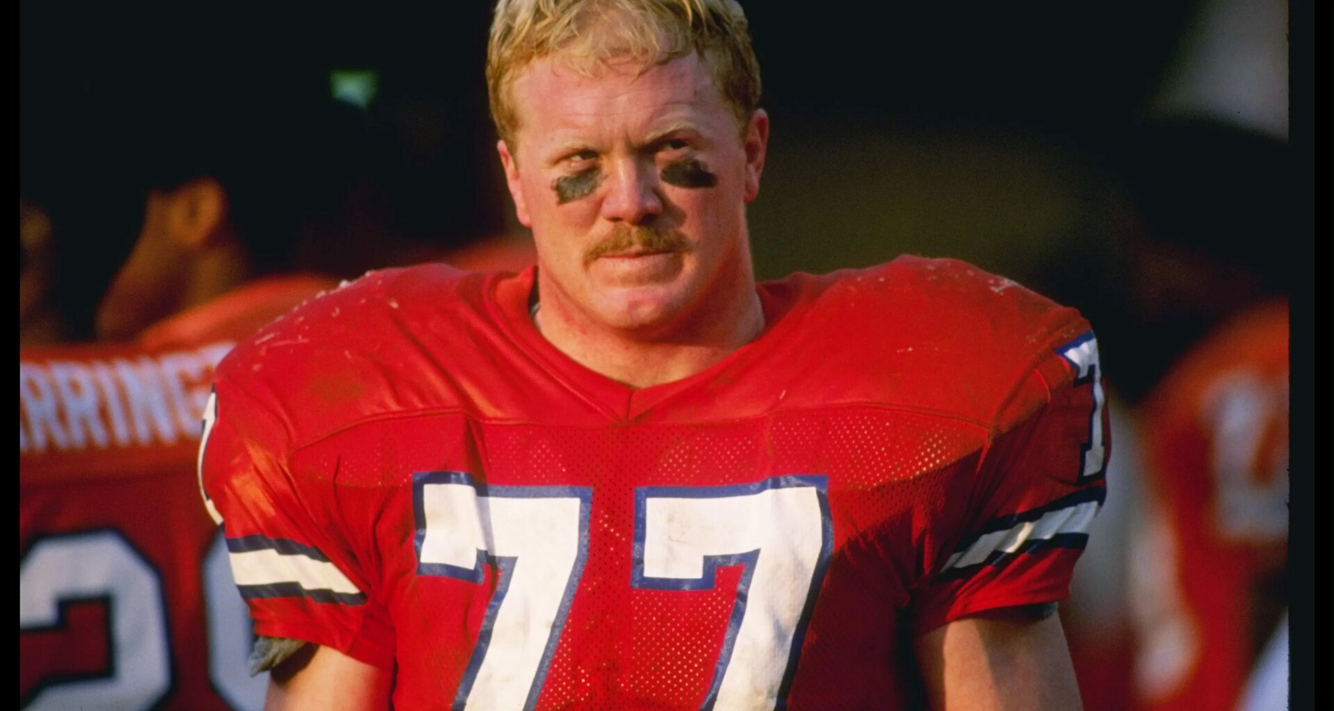 Karl Mecklenburg reacts to loss in AFC title game