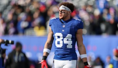 Giants' Theo Johnson appears at Knicks game after being ruled out: 'Not sick'