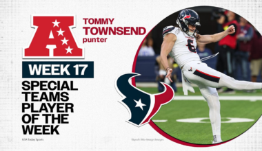 Texans' Tommy Townsend named AFC Special Teams Player of the Week