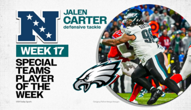Jalen Carter named NFC Special Teams Player of the Week