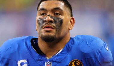 Penei Sewell among Detroit players out vs. Bears