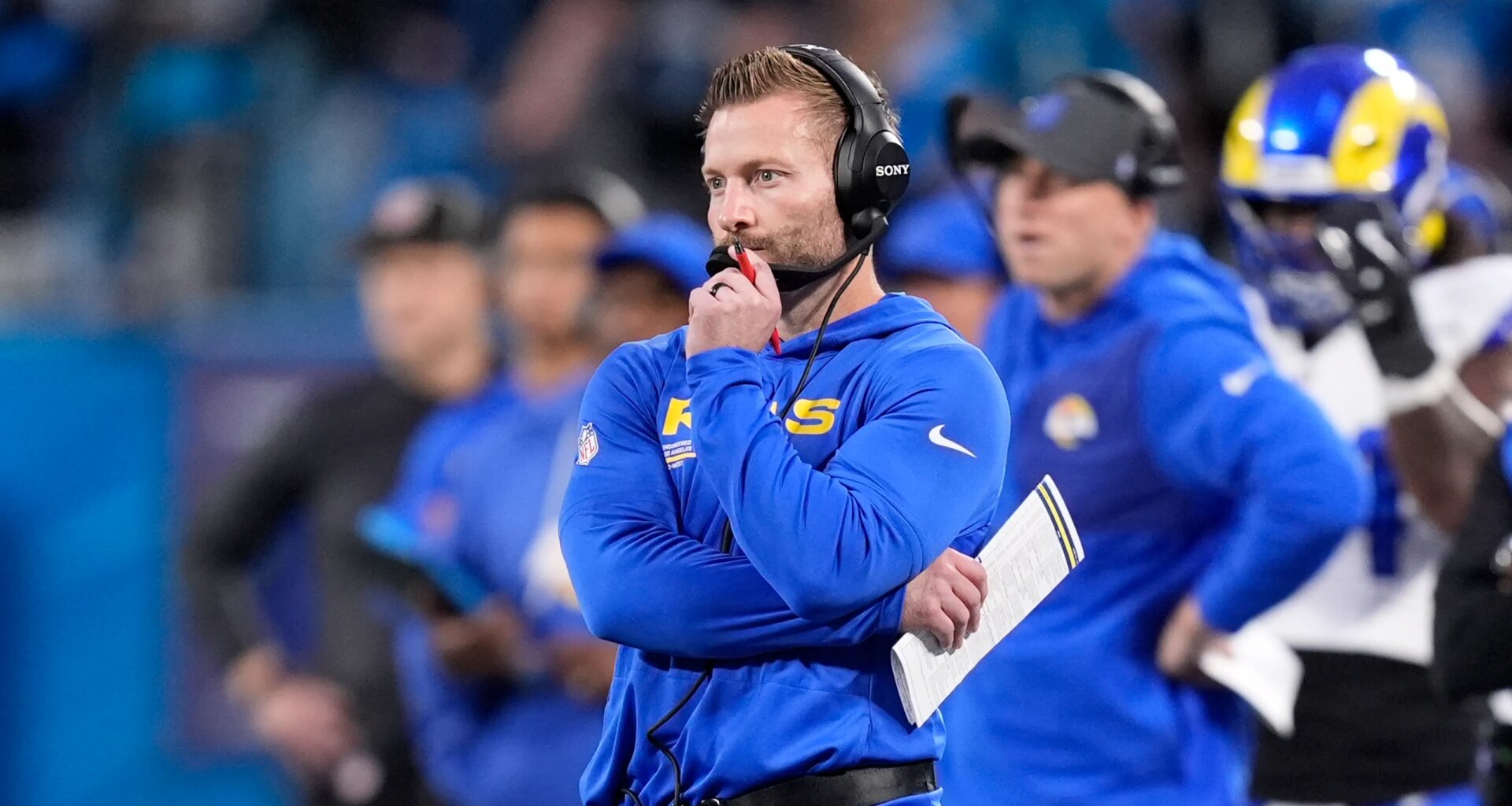 Rams look to defy history in rare road conference title game matchup