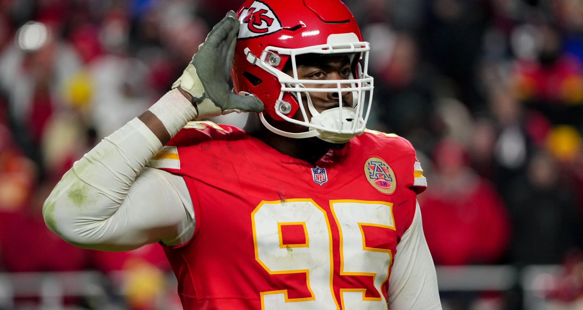 Chiefs star Chris Jones reacts to DC search