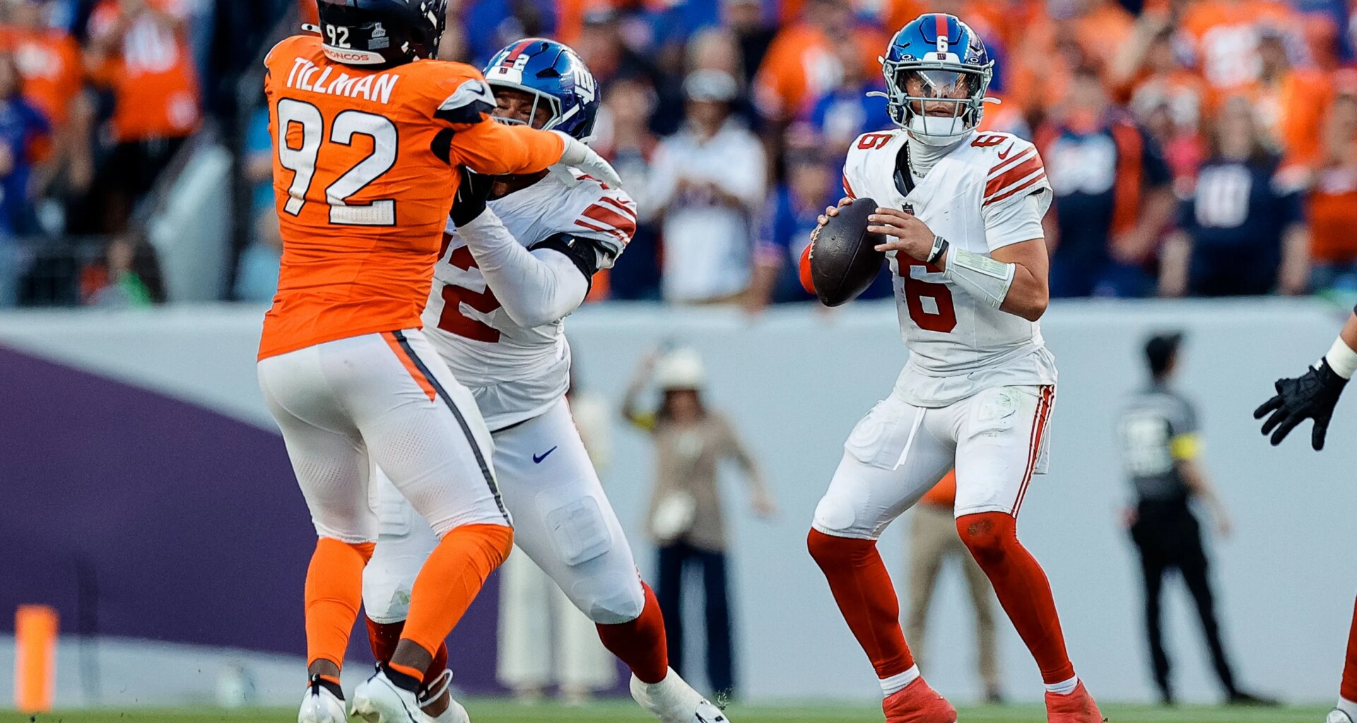 Giants' Jermaine Eluemunor vows to 'pull a Kanye' if Jaxson Dart doesn't win ROY