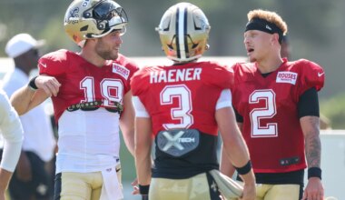 Saints quarterbacks Jake Haener, Hunter Dekkers are now free agents