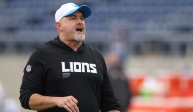 John Morton attends Broncos practice after being fired by Lions