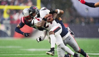 Texans RB Woody Marks slapped with fine for hit in loss to Patriots