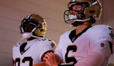 Mock drafts debate how Saints can support Tyler Shough