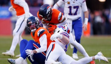 Broncos defenders targeted Josh Allen’s ball security