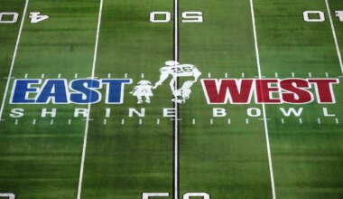 Which Shrine Bowl measurements fit what the Bucs look at on defense?