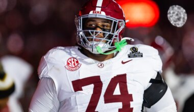 Lions appear to have Alabama OT Kadyn Proctor on NFL draft radar
