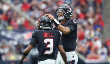 Texans WR Tank Dell defends QB C.J. Stroud after struggling postseason