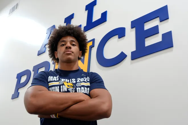 Prince Avenue Christian junior RB Andrew Beard, one of our top 20 area football players, poses for a portrait
