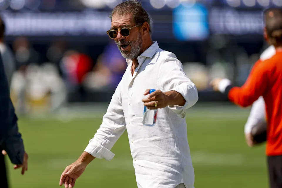 Sep 14, 2025; Baltimore, Maryland, USA; Baltimore Ravens owner Steve Bisciotti before the game against the Cleveland Browns at M&T Bank Stadium. Peter Casey-Imagn Images
