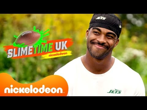NickALive!: Don't Laugh Challenge! 🤐 Will the New York Jets Crack?! | Slimetime UK 🏈