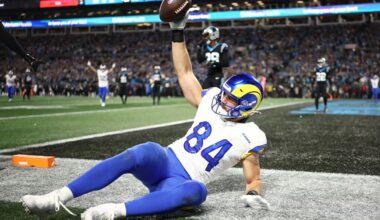 Los Angeles Rams advance on late TD pass