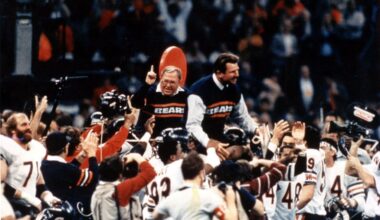 Bears beat New England Patriots to win Super Bowl XX