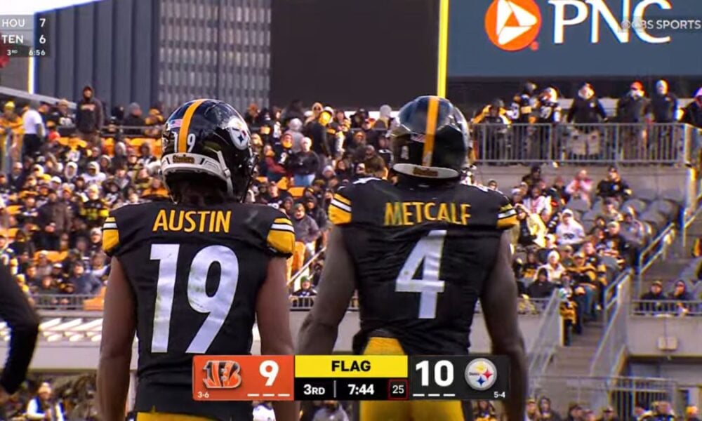 Steelers' Teammates Made Sure To Include DK Metcalf In AFC North Celebration