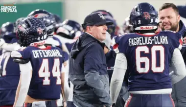 In just two years as head coach, Jeremiah Behrendsen led Dakota Ridge to a Colorado high school football state championship. On the heels of a perfect 14-0 season and 4A title, the Denver Broncos have selected Behrendsen as their Coach of the Year and the team's finalist for the Don Shula NFL High School Coach of the Year Award.