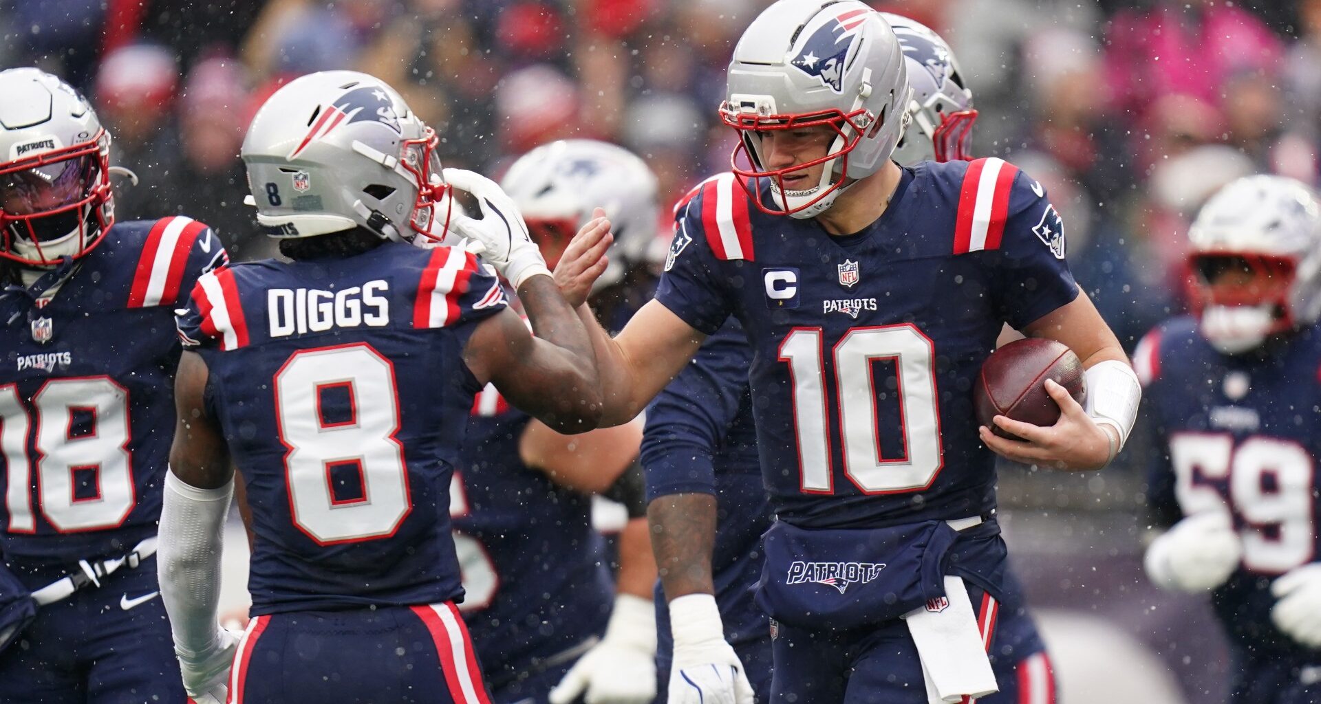 Patriots' Drake Maye, Stefon Diggs Hilariously Answer Question Same Way