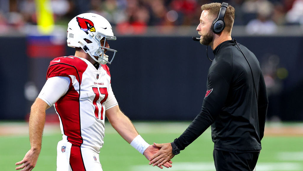 David Blough #17 of the Arizona Cardinals...