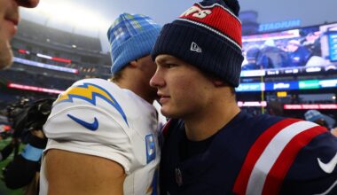 Drake Maye downplays marquee QB matchup in Patriots-Chargers - 98.5 The Sports Hub