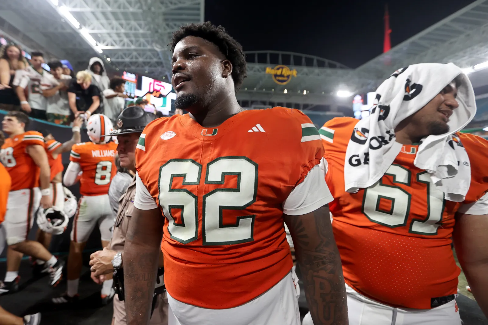 Miami Hurricanes offensive lineman Tommy Kinsler IV.