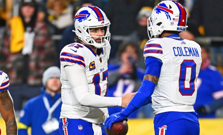 Buffalo Bills QB Josh Allen and WR Keon Coleman