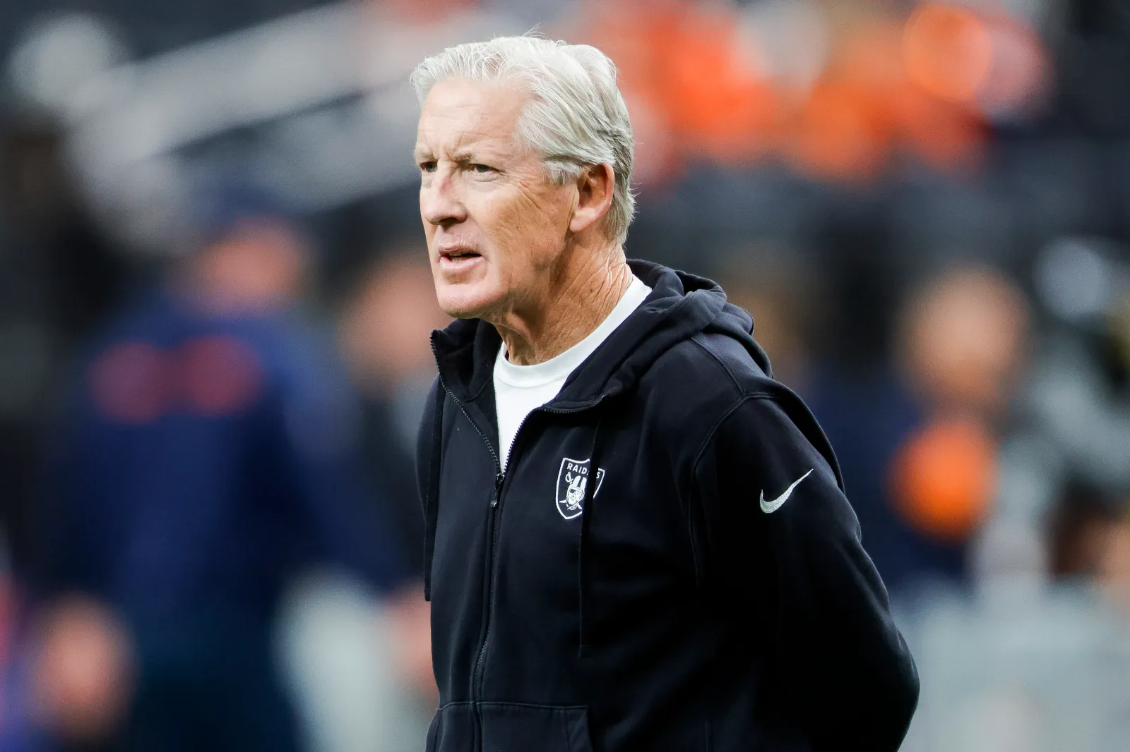 Pete Carroll, head coach of Las Vegas Raiders