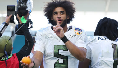 Stephen A. Smith Warns Oregon QB Dante Moore To Stay In College Or Ingest Poison Before ‘Rotting Away’ With NY Jets 