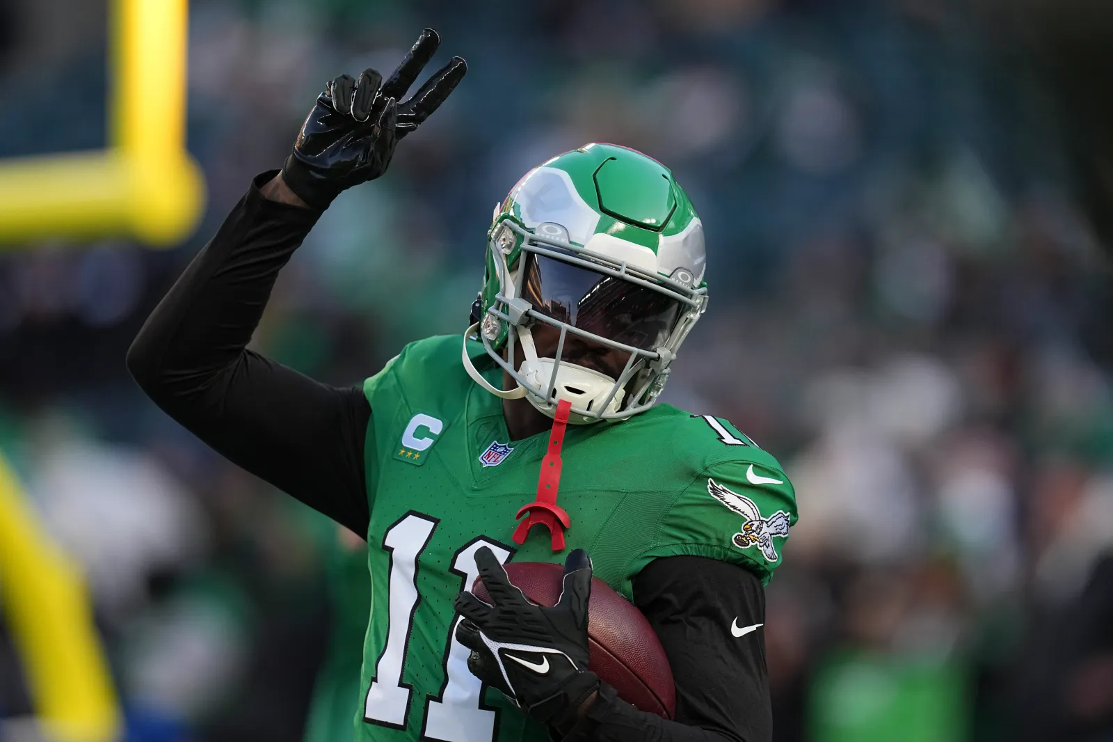 A.J. Brown #11 of the Philadelphia Eagles