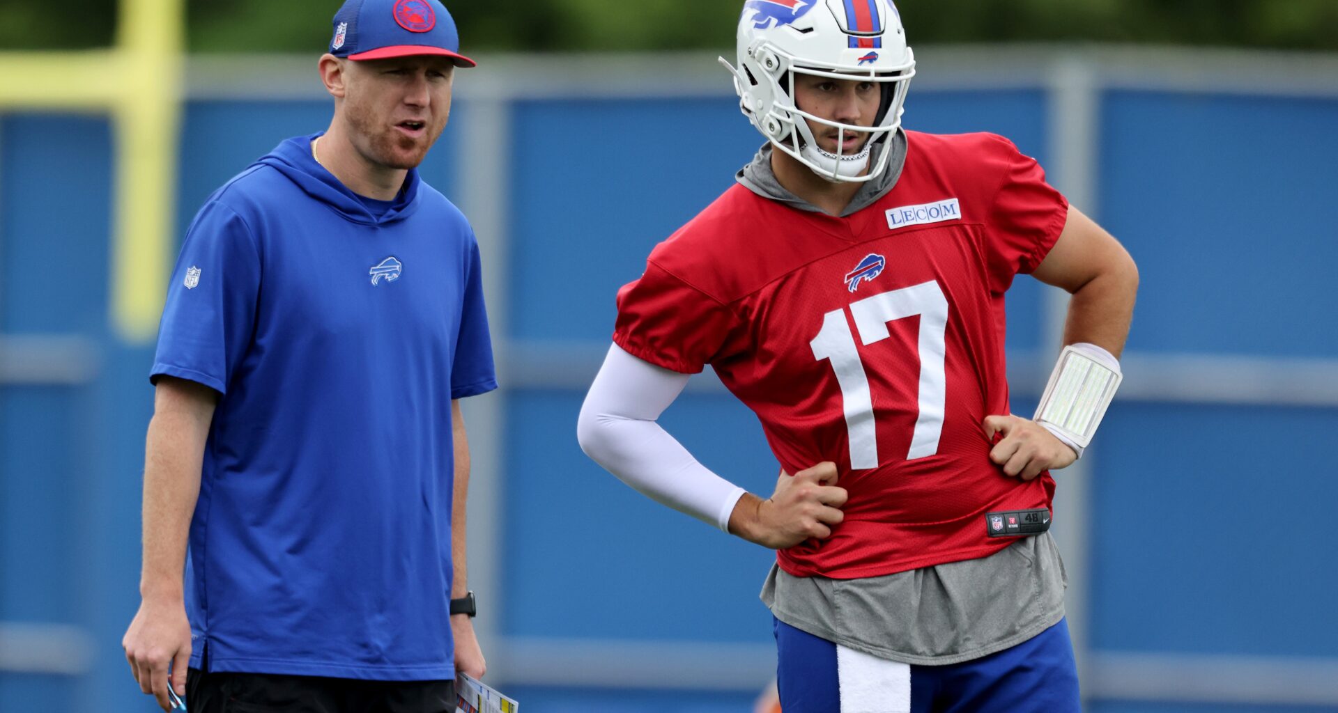 Joe Brady and Josh Allen