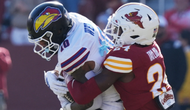 Dec 19, 2025; Norman, OK, USA; Oklahoma Sooners defensive lineman Markus Strong (99) against the Alabama Crimson Tide during the CFP National Playoff First Round at Gaylord Family Oklahoma Memorial Stadium. Mandatory Credit: Mark J. Rebilas-Imagn Images