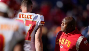 Travis Kelce shares glowing review of Eric Bieniemy’s return to Kansas City