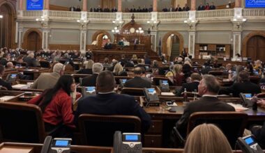 Kelly’s State of the State address highlights state’s economy, bipartisanship and Chiefs move to Kansas