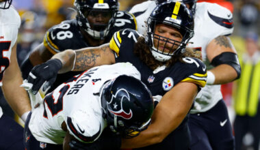 Isaiahh Loudermilk #92 of the Pittsburgh Steelers in action against the Houston Texans: How to watch Houston Texans vs. Pittsburgh Steelers online, livestream AFC Wild Card game