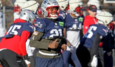 Patriots get mixed news at Wednesday practice before AFC Championship Game