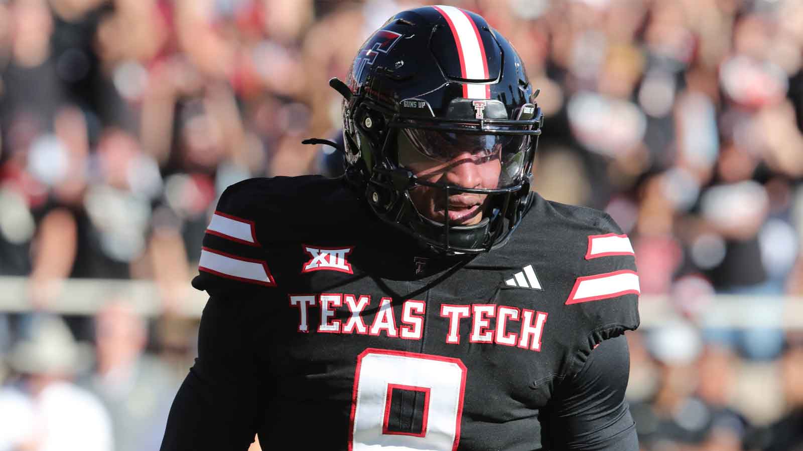 Texas Tech Red Raiders defensive back Romello Height (9) in the first half of the game against the Central Florida Knights at Jones AT&T Stadium. 