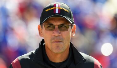 Ron Rivera on the sideline