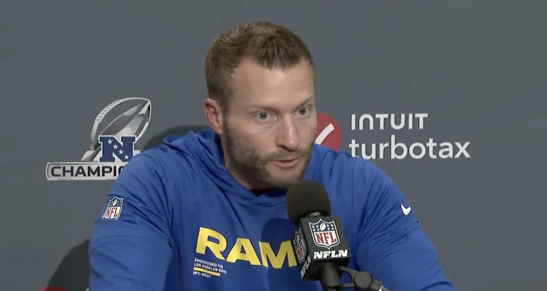 Sean McVay snaps at Matthew Stafford retirement question