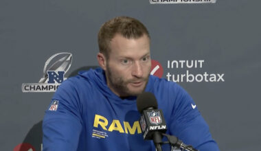 Sean McVay snaps at Matthew Stafford retirement question